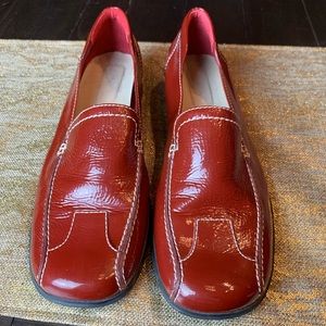 Kenneth Cole Reaction red patent leather loafers!